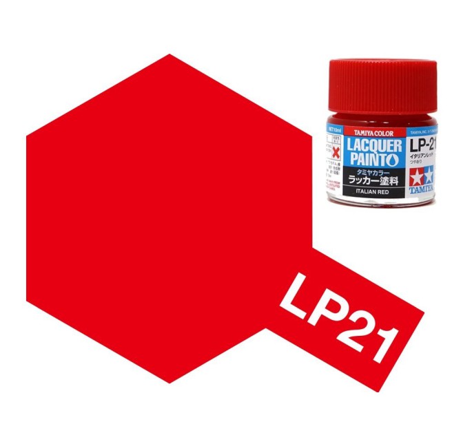 Tamiya 82121 LP-21 Italian Red Lacquer Paint 10ml