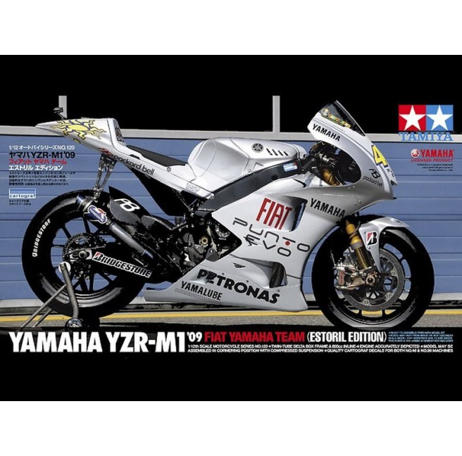 Tamiya 14120 1/12 Yamaha YZR-M1 09 Fiat Team Estoril Edition - foto 1