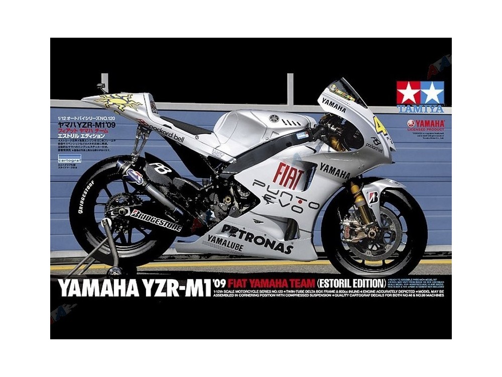 1/12 Yamaha YZR-M1 09 Fiat Team Estoril Edition Tamiya 14120