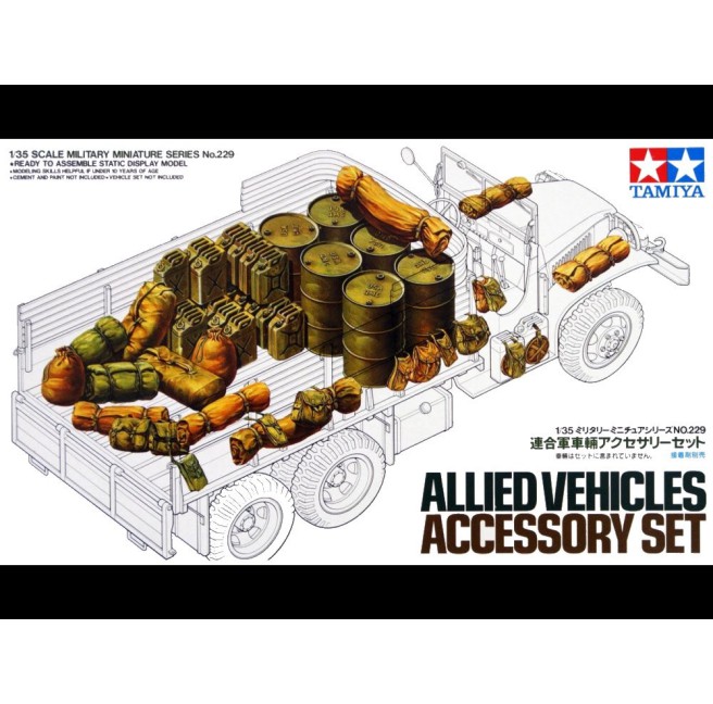 1/35 Allied Vehicles Accessory Set Tamiya 35229