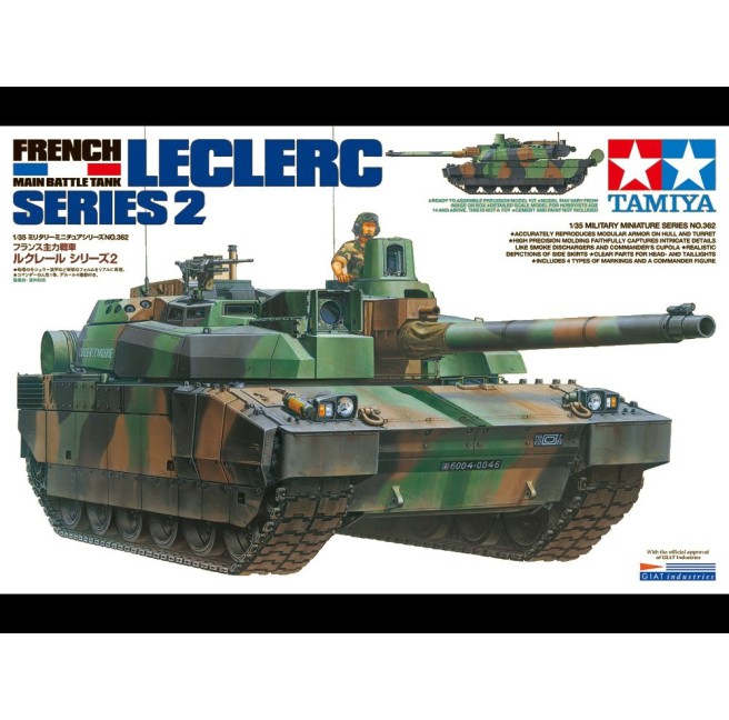French Main Battle Tank Leclerc Series 2 Model Kit 1/35 Scale by Tamiya