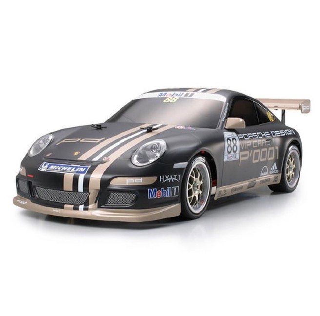 Tamiya 58407 TT-01E Porsche 911 GT3 Cup VIP 07 LED - foto 1