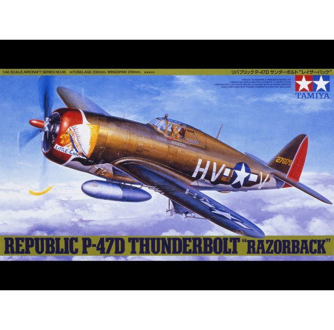 1/48 Republic P-47D Thunderbolt Razorback Tamiya 61086