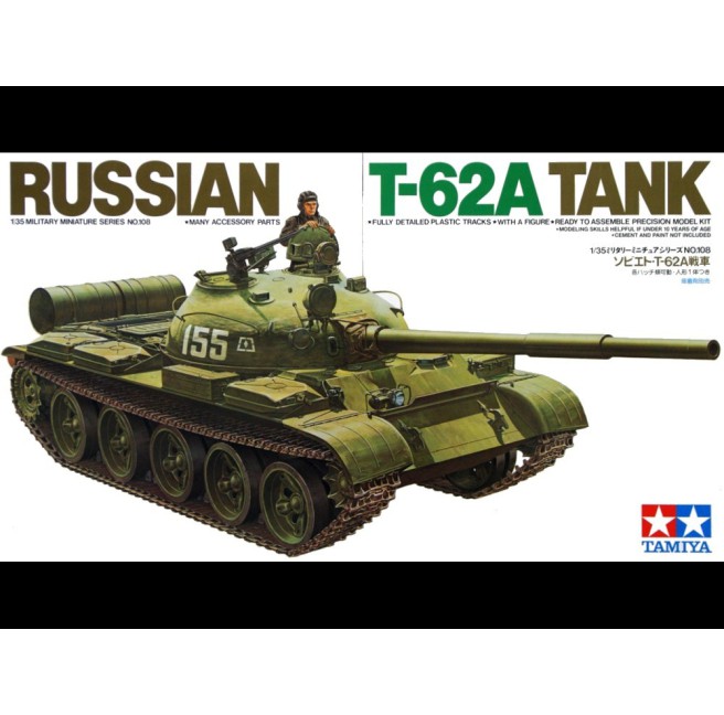 1/35 Russian T-62A Tank Tamiya 35108
