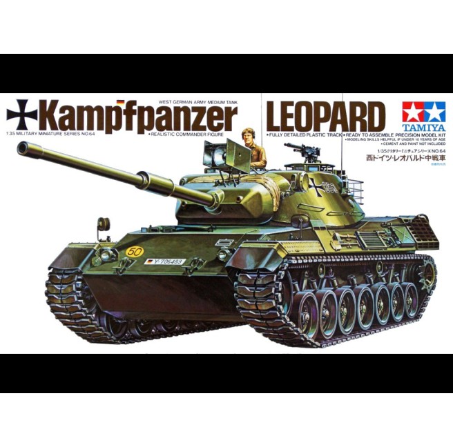 Tamiya 35064 1/35 West German Kampfpanzer Leopard - foto 1