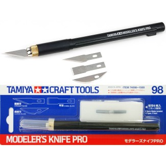 Tamiya 74098 Nożyk modelarski Pro + 7 ostrzy - foto 1