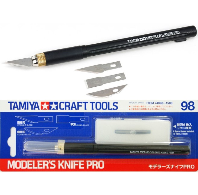 Nożyk modelarski Pro + 7 ostrzy Tamiya 74098