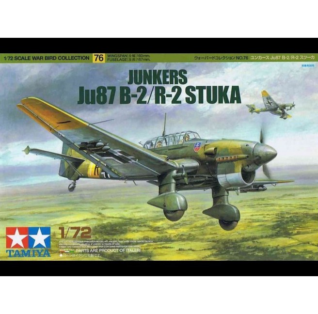 Tamiya 60776 1/72 Junkers Ju87 B-2/R-2 Stuka - foto 1