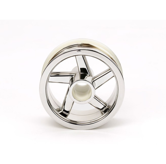 1:8 Front Chrome Wheel for Tamiya Dancing Rider T3-01 (54823)