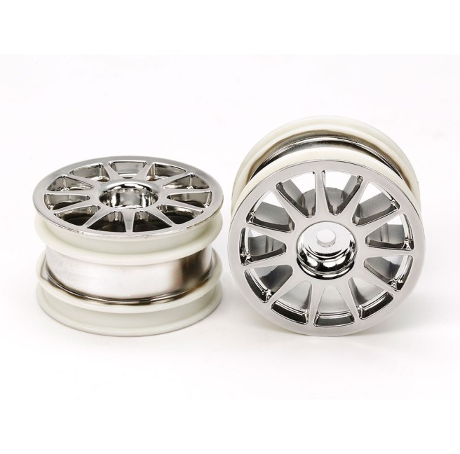 1:10 25mm Chrome Rear M-Chassis Wheels