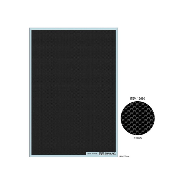 Carbon Weave Fine Pattern Decal Sheet for 1/12, 1/24 Scale Models