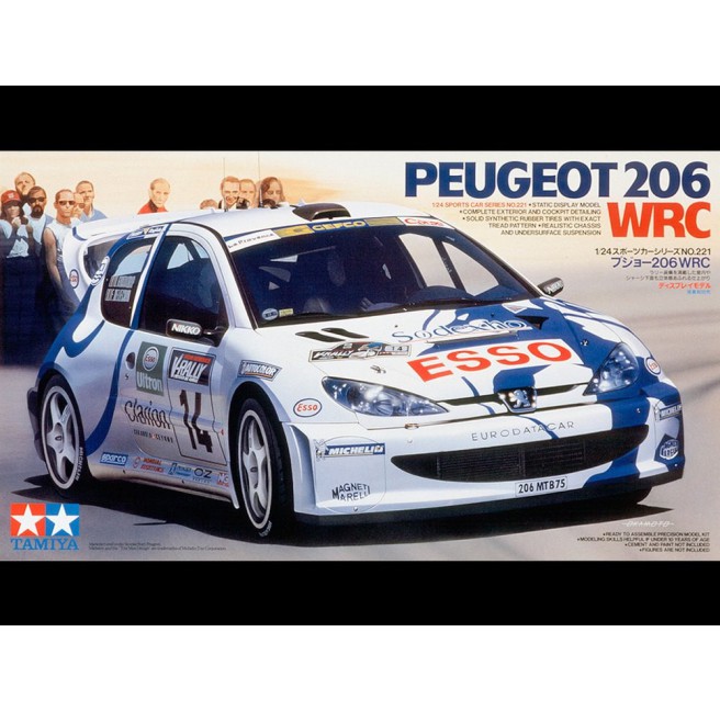 Tamiya 24221 1/24 Peugeot 206 WRC - foto 1