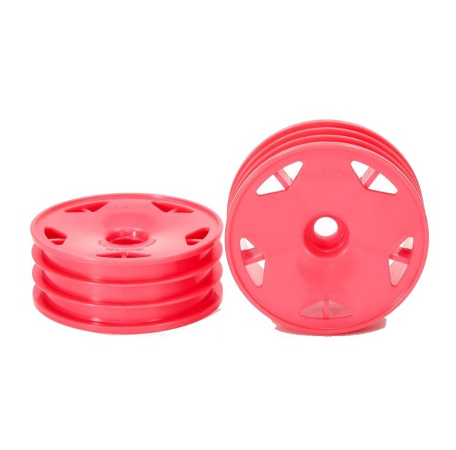 Astral Pink Front RC Wheels for Tamiya Off-Road Cars