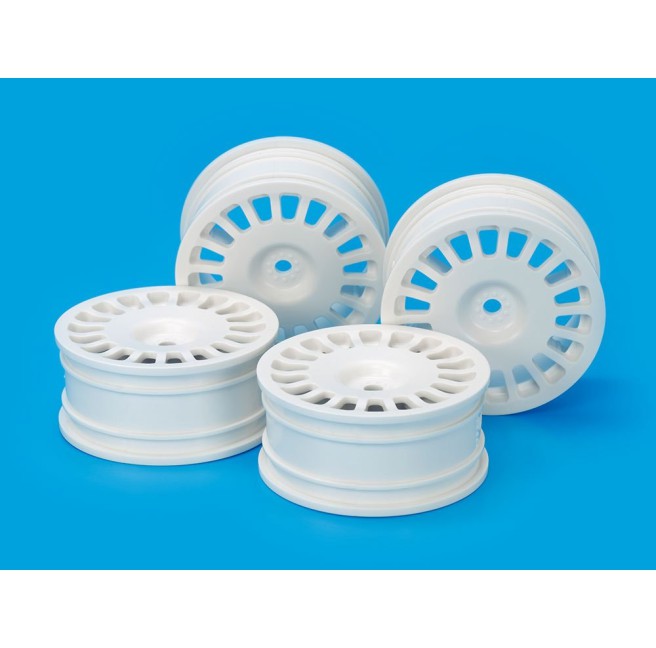 White 1:10 24mm On-Road RC Wheels by Tamiya 54851