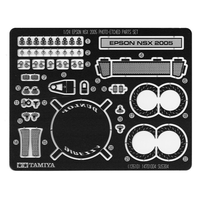 1/24 Scale Epson NSX 2005 Photo Etched Parts Kit by Tamiya