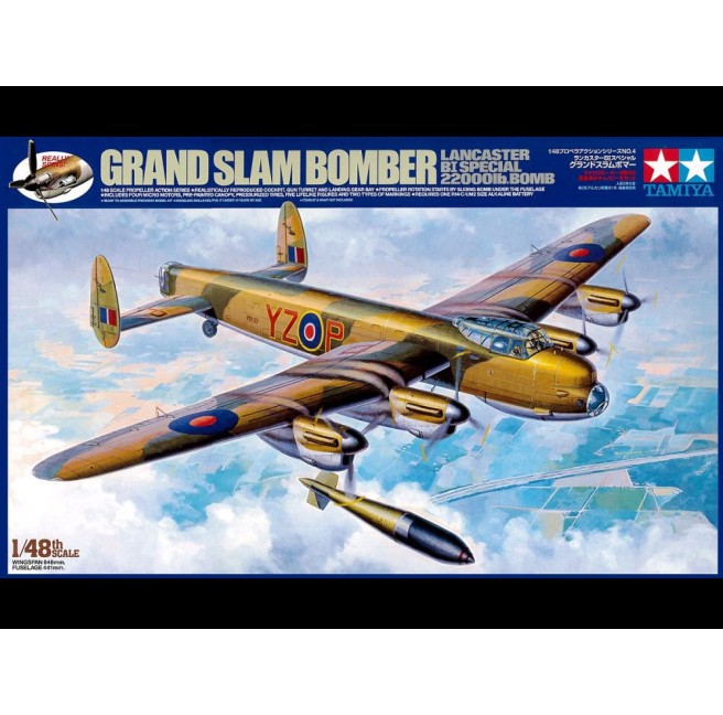 Tamiya 61504 1/48 Grand Slam Bomber Avro Lancaster BI - foto 1