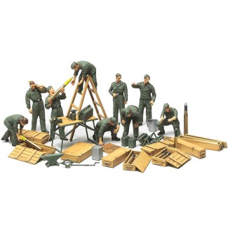 1/48 WWII German Tank Crew Field Maintenance Tamiya 32547