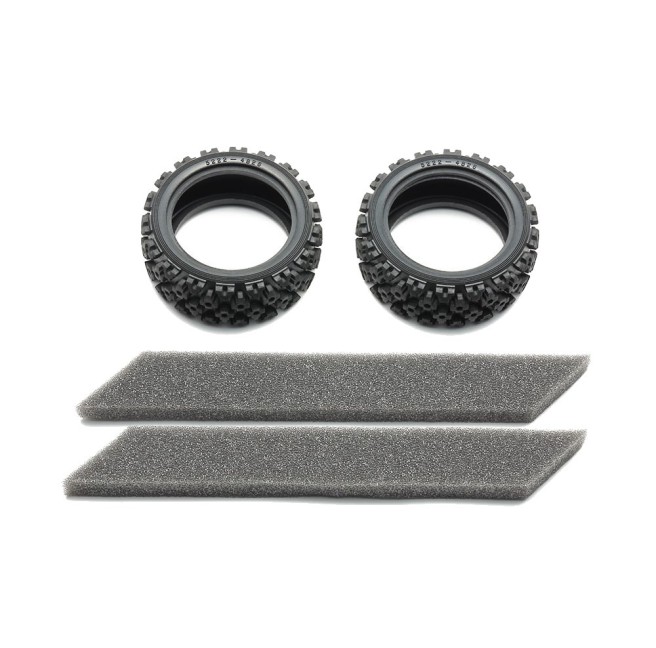 Rally Block Soft RC Tires 26mm (1:10 scale) by Tamiya