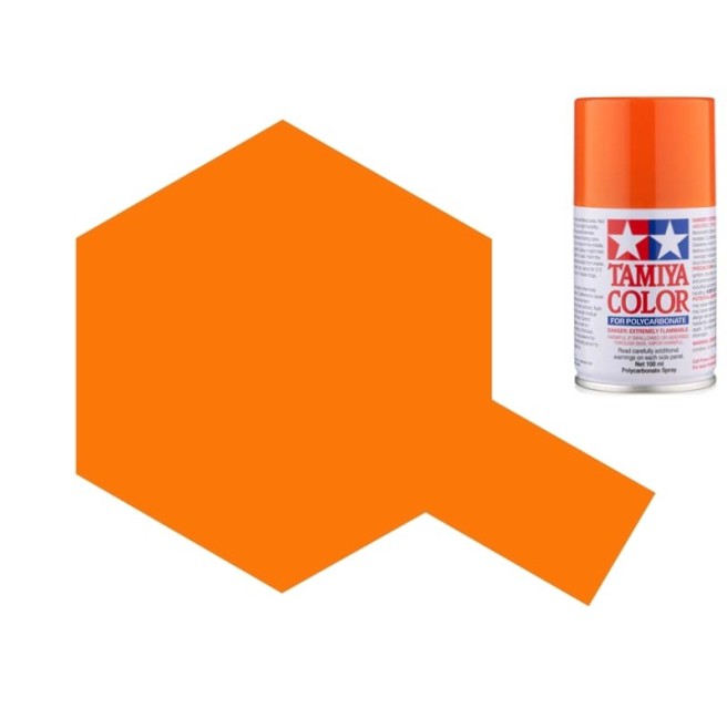 Tamiya 86062 Pure Orange Lexan Spray Paint 100ml