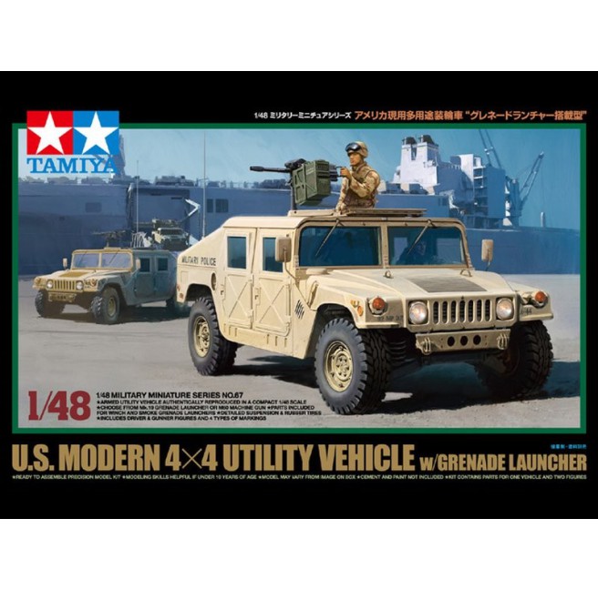 1/48 US Modern 4x4 Utility Vehicle w/Grenade Launcher Tamiya 32567