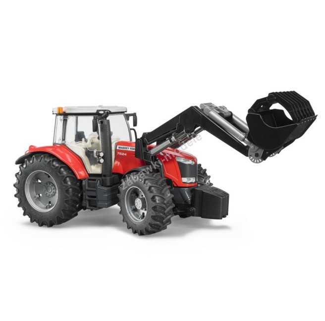 Bruder 03047 Traktor Massey Ferguson 7600 z ładowarka