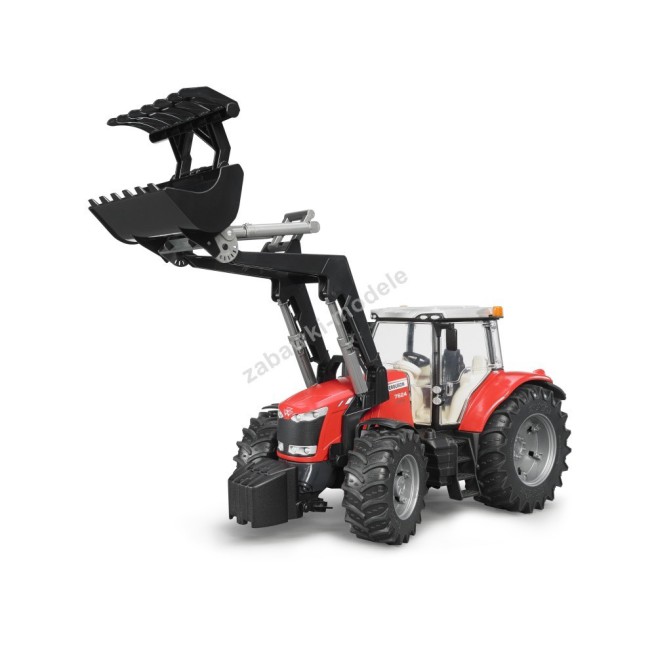 Bruder 03047 Traktor Massey Ferguson 7600 z ładowarka