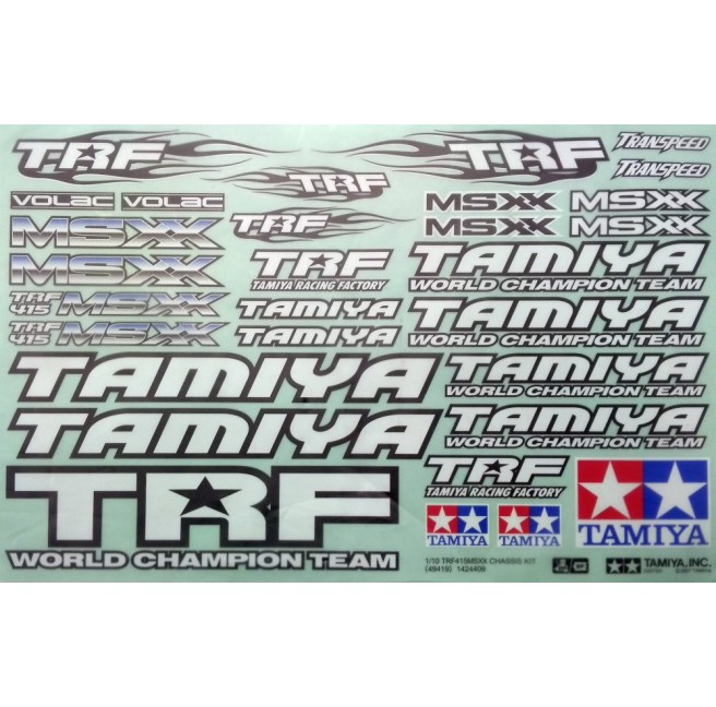 TRF415MSXXRC Sticker Set for Tamiya 49419