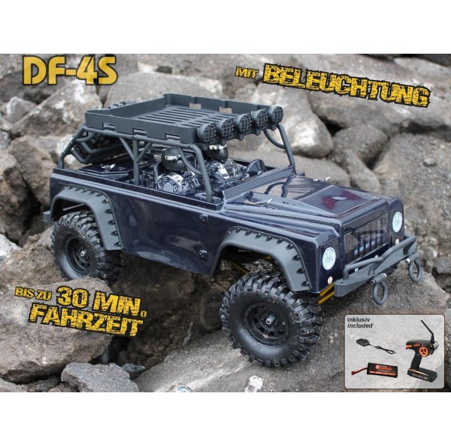 Crawler DF-4S LED 4WD RTR 2,4GHz Black DF Models 3085