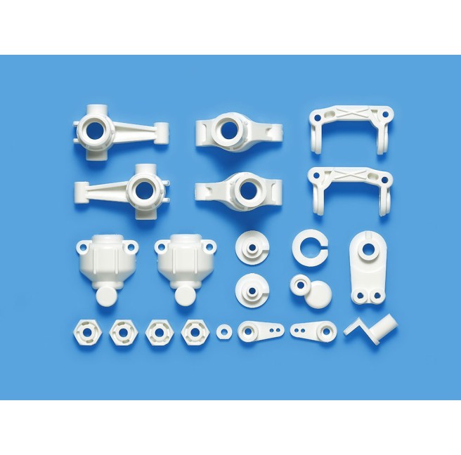 White RC Car Parts Set for Tamiya WR-01, WR-02, WT-01 Vehicles