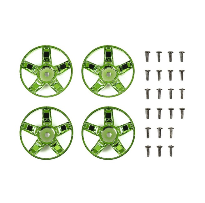 Green Metallic Wheel Arms for Tamiya Comical RC Cars