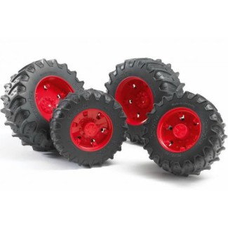 Bruder 03313 Koła bliźniacze 03000 - czerwone