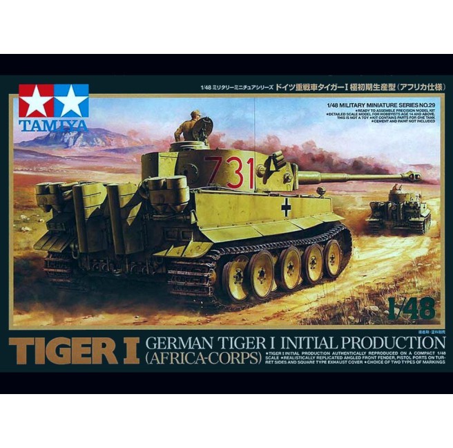 Tamiya 32529 1/48 German Tiger I Initial Production Africa-Corps - foto 1