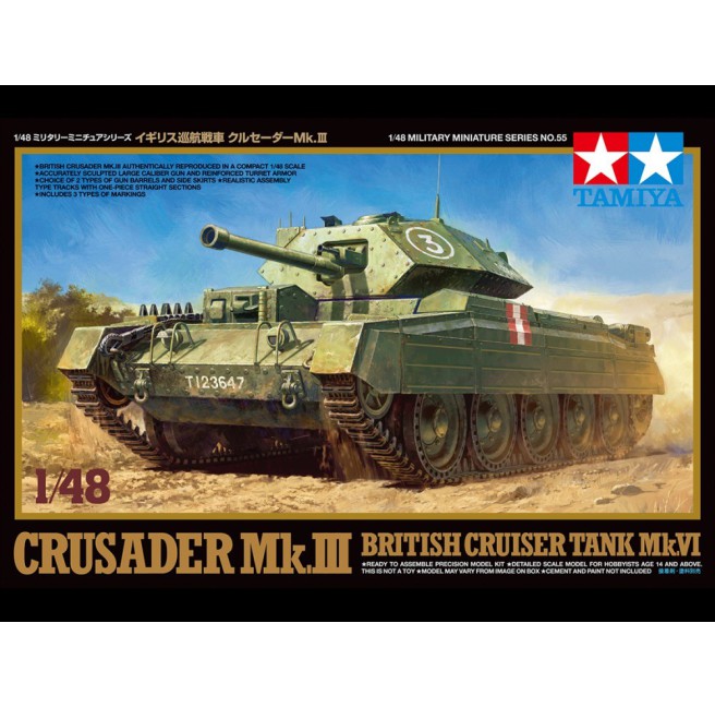 1/48 British Crusader Mk.III Cruiser Tank Mk.IV Tamiya 32555