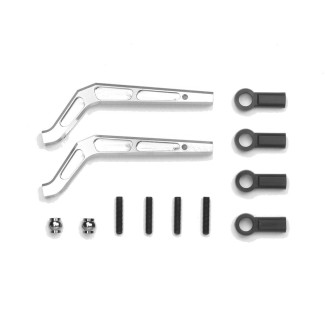 CR-01 Drążki zawieszenia wygięte dolne przednie alu Tamiya 54106