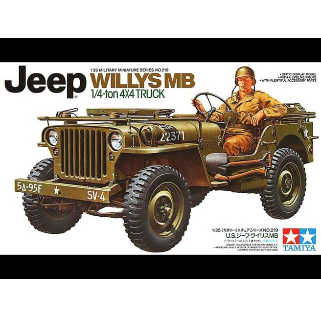 1/35 US Jeep Willys MB 1/4 Ton Truck Tamiya 35219