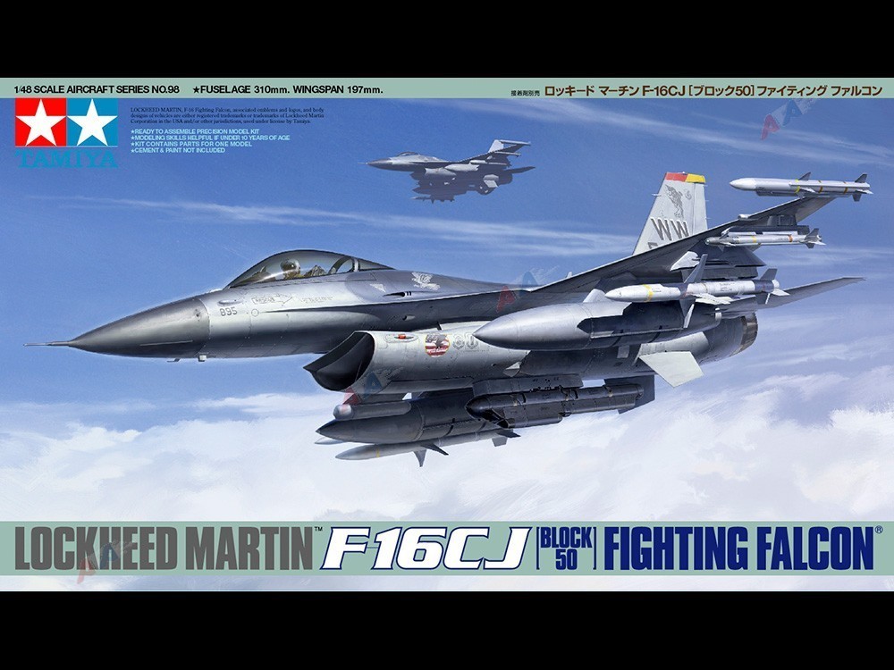 Model Samolotu 1/48 F-16CJ Fighting Falcon Tamiya 61098