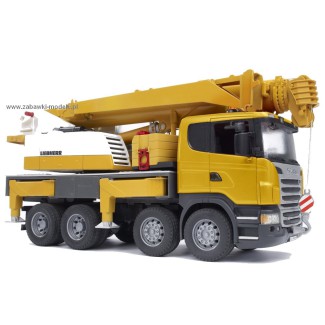 Bruder 03570 Scania R Dźwig z modułem sygnalizacyjnym