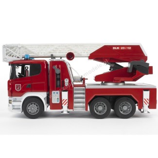 Bruder 03590 Scania R straż pożarna z pompą wodną i modułem sygnalizacyjnym