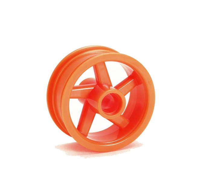 Fluorescent Orange Front Wheel for Tamiya 1/8 T3-01 Trike