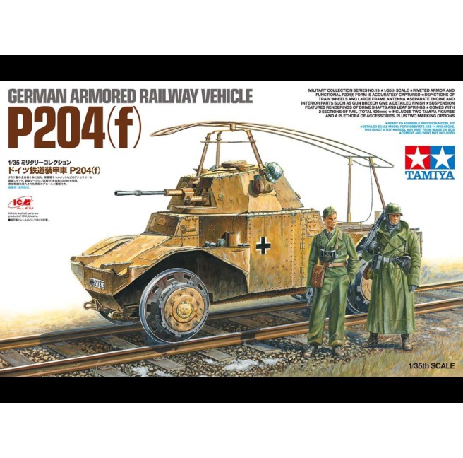 1/35 German Armored Railway Vehicle P204(f) Model Kit