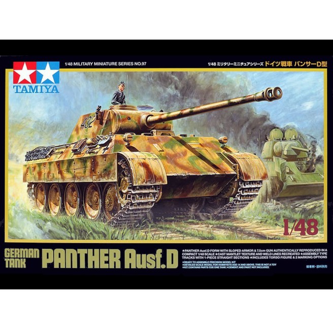 Panther Ausf.D Modellbausatz 1:48 von Tamiya