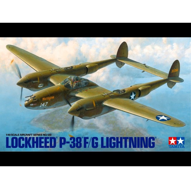 Lockheed P-38 F/G Lightning Model Kit 1/48 Scale by Tamiya