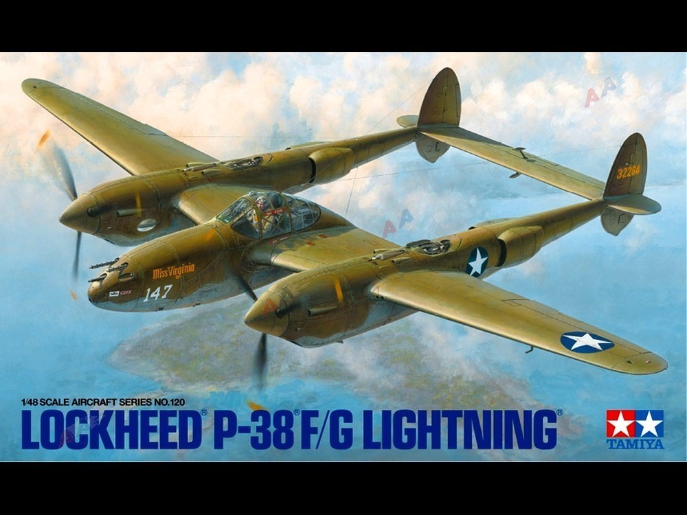 Model samolotu 1/48 P-38 F/G Lightning Tamiya 61120