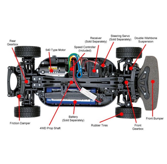 Tamiya Audi A4 Quattro RC Car Kit