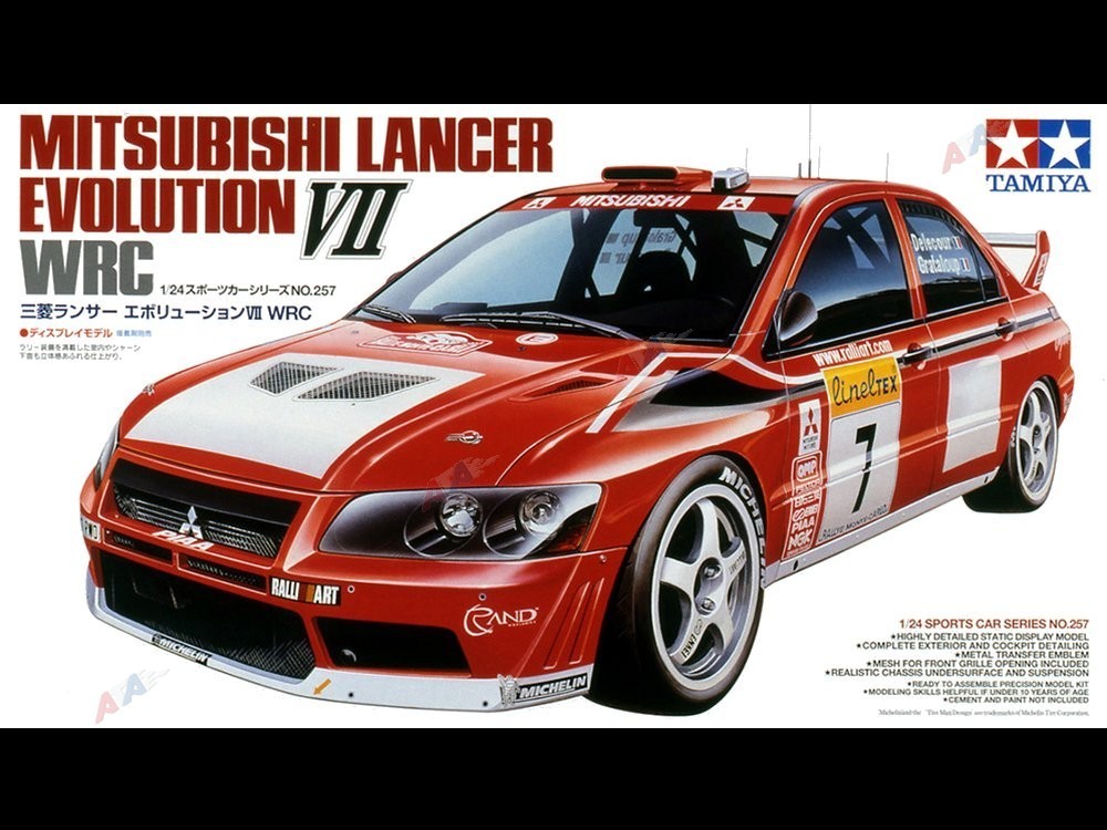 1/24 Mitsubishi Lancer Evo VII WRC Tamiya 24257