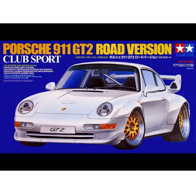 Tamiya 24247 1/24 Porsche 911 GT2 Road Version Club Sport - foto 1