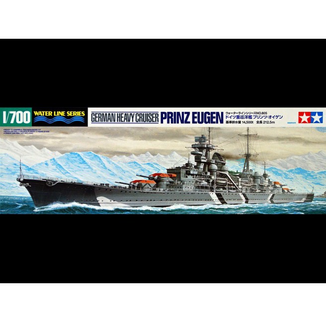 Tamiya 31805 1/700 German Heavy Cruiser Prinz Eugen - foto 1