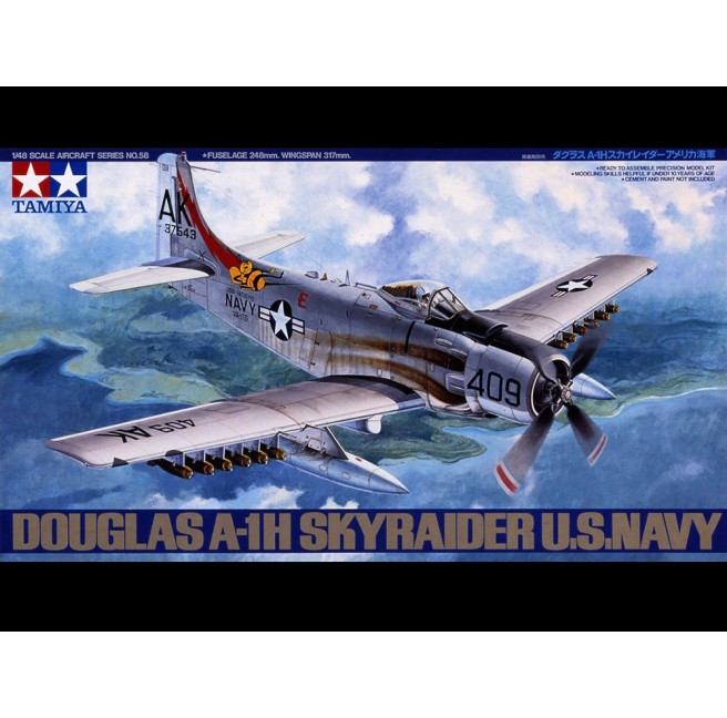 1/48 Douglas A-1H Skyraider US Navy Tamiya 61058