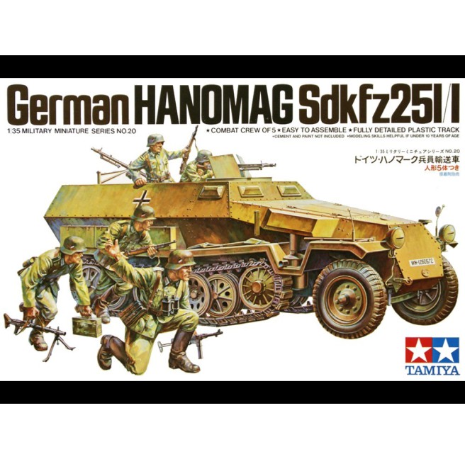 Tamiya 35020 1/35 German Hanomag Sd.Kfz. 251/1 - foto 1