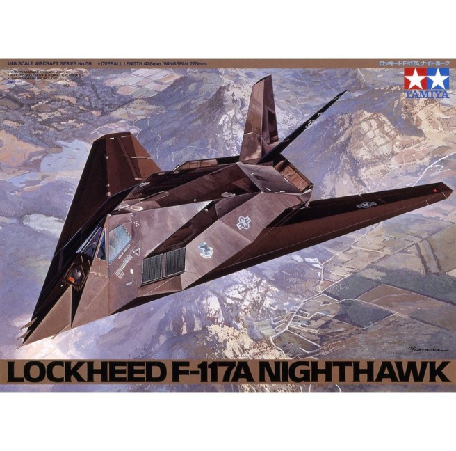 Tamiya 61059 1/48 Lockheed F-117A Nighthawk stealth - foto 1